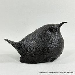 G. Alan Wright Bronze Scutlpure # 11 Of 25 Pacific Wren