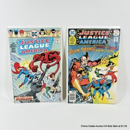 2 DC Justice League America Comic Book No. 129, 138 With 30 Cent Cover Price