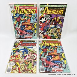 4 Marvel The Avengers Comic Book No. 153, 156, 163 With 30 Cent Price Cover