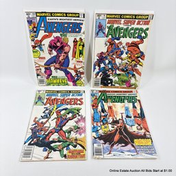4 Marvel Super Action And The Avengers Comic Book No. 14, 16, 187, 189 With 40 Cent Price Covers