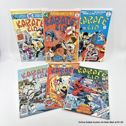 6 DC Karate Kid Comic Book No. 1, 2, 5, 6, 7, 10 With 25, 30, 35 Cent Price Covers