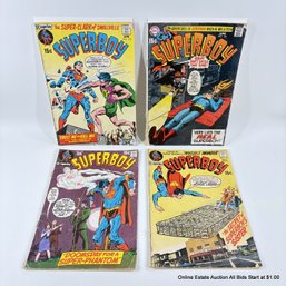 4 DC Superboy Comic Books No. 175, 176, 173, 166 15 Cent Cover Price