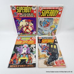 4 DC Superboy Comic Books No. 203, 188, 197, 195 20 Cent Cover Price