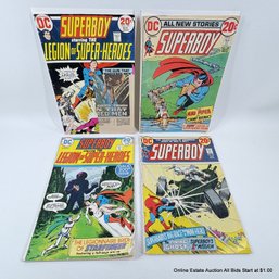 4 DC Superboy Comic Books No. 203, 188, 197, 195 20 Cent Cover Price