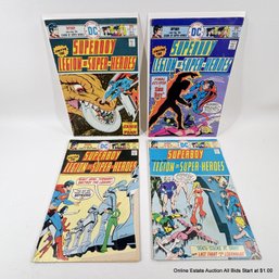 4 DC Superboy Legion Of Super-Heroes Comic Books No. 214, 212, 213, 215 25 Cent Cover Price