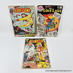 3 DC Lois Lane Comic Book No. 104, 122, 123 20 Cent Cover Price