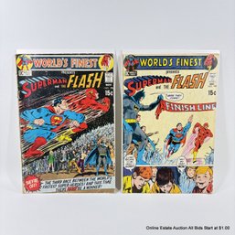 2 DC World's Finest Superman And The Flash Comic Book No. 198, 199 15 Cent Cover Price