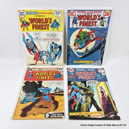 4 DC World's Finest Comic Book No. 213, 215, 216, 222 20 Cent Cover Price
