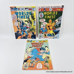 3 DC World's Finest Comic Book No. 237, 238, 239 30 Cent Cover Price