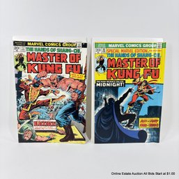 2 Marvel The Hands Of Shang-Chi, Master Of Kung Fu Comic Book No. 16, 17  20 Cent Cover Price