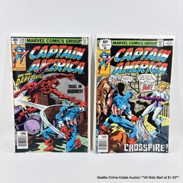 2 Marvel Captain America Comic Book No. 233, 234 With 40 Cent Price Cover