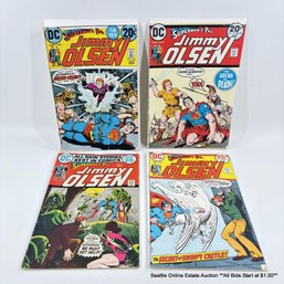 4 DC Superman's Pal Jimmy Olsen Comic Book No. 151, 158, 159, 160 With 20 Cent Price Cover