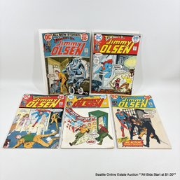 5 DC Superman's Pal Jimmy Olsen Comic Book No. 152, 153, 155, 162, 163 With 20 Cent Price Cover
