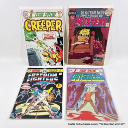 DC Freedom Fighters No. 1, Creeper No. 7, House Of Mystery No. 201, & Outsiders No. 10 Comic Books