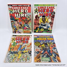 4 Marvel Luke Cage Comic Book No. 12, 15, 16, 17 With 20 Cent Price Cover