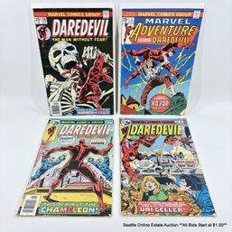 Marvel Adventure Feat. Daredevil No. 3 And 3 Daredevil Comic Book No 130, 133, 134 With 25 Cent Price Cover