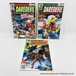 3 Marvel Daredevil Comic Book No. 155, 156, 157 With 35 Cent Price Cover