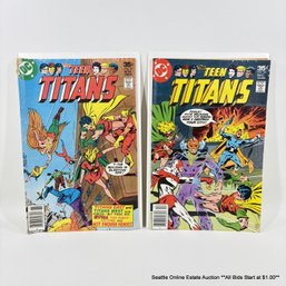 2 DC Teen Titans Comic Book No. 51, 52 With 35 Cent Price Cover