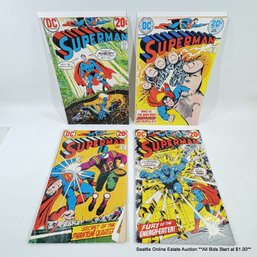 4 DC Superman No. 257, 271, 258, 264 20 Cent Cover Comic Books