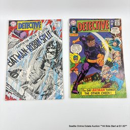 2 DC Detective Comics Comic Book No. 370, 378 With 12 Cent Price Cover