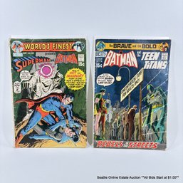 Dc The Brave And The Bold No. 94 And World's Finest Comic Books No. 202 With 15 Cent Price Covers