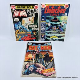 DC Batman No. 244, Detective Comics No. 433, The Brave And The Bold No. 103 With 20 Cent Price Covers