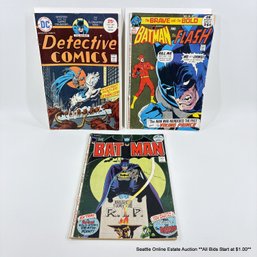 DC Batman No. 242, The Batman Detective Comics No. 449, And Brave And The Bold No. 99 With 25 Cent Price Cover