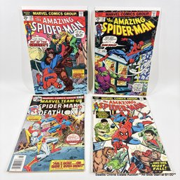 3 Marvel The Amazing Spider-Man  No. 137, 139, 140 And Marvel Team Up No. 46 With 20 Cent Price Cover