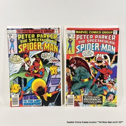 2 Marvel Peter Parker The Spectacular Spider-Man Comic Book No. 13, 17 With 35 Cent Price Cover