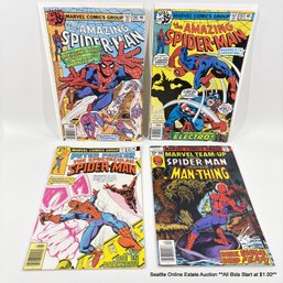 Marvel Team-Up No. 68, Spectacular Spider-Man No. 26, & Amazing Spider-Man No 186, 187 W/ 35 Cent Price Cover