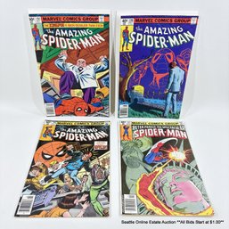 3 Marvel The Amazing Spider-Man No. 196, 197, 206 & Spectacular Spider-Man No. 42 With 40 Cent Price Cover