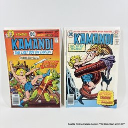 2 DC Kamandi The Last Boy On Earth Comic Book No. 44, 48 With 30 Cent Price Cover