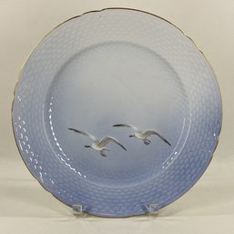 Vintage Fanny Garde Designed Bing & Grondahl Porcelain Charger Plate In Seagull Pattern