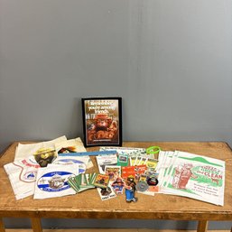 Assorted Smokey Bear Swag Incl. Ruler, Trading Cards, Stickers, Kerchiefs, More