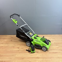 Greenworks 40-Volt 16' Electric Lawn Mower With Battery And Charger (LOCAL PICK UP ONLY)