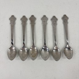 6 Rolex And Bucherer Fine Jewelry Switzerland Lucerne And Zurich Demitasse Souvenir Spoons