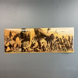 Panoramic Dinosaur Poster Illustrated By Haruo Takino