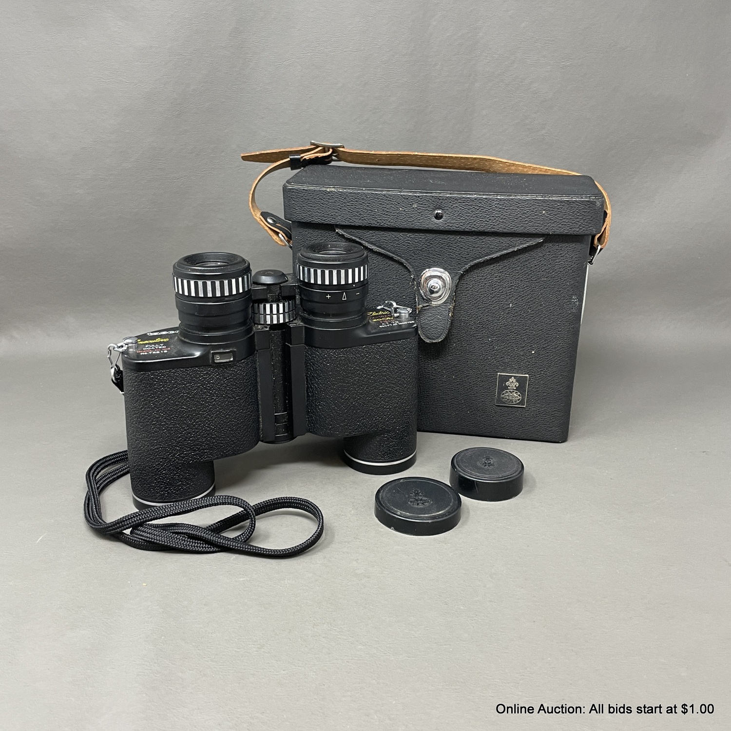 Vintage Tasco Executive 108 Fully Coated Binoculars With Case 7X