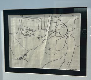 Nude Female Drawing, 1977