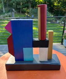 Abstract Wood Table Sculpture: Oates 23