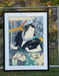Thunder And Shower I (after Yoshitaki) Screenprint By Michael Knigin, 1978