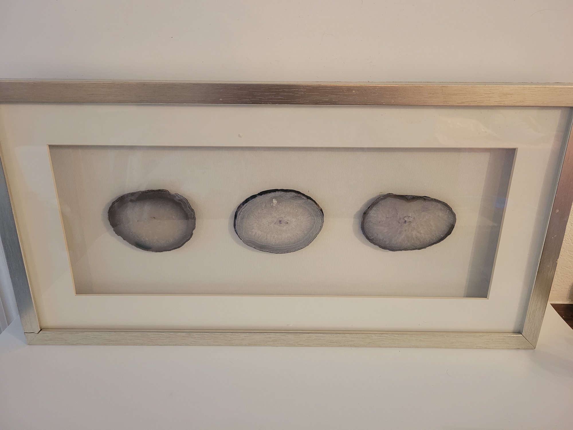 Framed 3 Piece Agate 17037