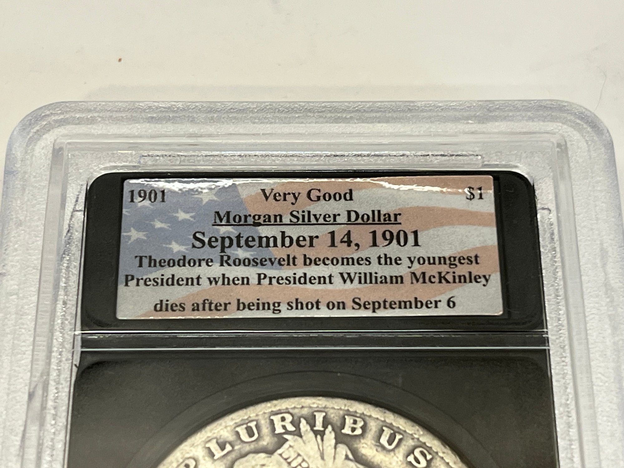 1901 Morgan Silver Dollar Theadore Rosevelt Coin #25783 | Auctionninja.com
