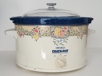Vtg Rival Crockpot Stoneware Slow Cooker