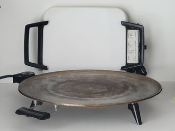 Heritage Electric Grill And Corningware Electromatic Skillet