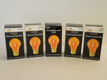 5 Flickering 1Watt Light Bulbs