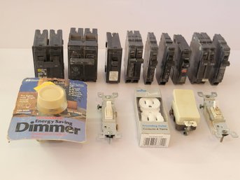 Variety Of Circuit Breakers Switches And Outlets