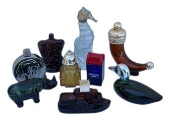 9 Pc Vtg Avon Bottle Lot