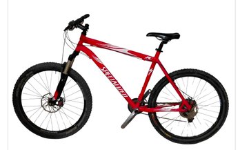 Vtg  Red And White Specialized Rockhopper Mountain Bike