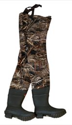 Pair Of Camo Neoprene Chest Waders Size 10